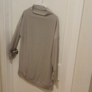 Taupe long sleeve dress